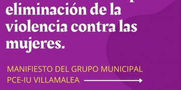 25N Manifiesto del Grupo Municipal PCE-IU Villamalea