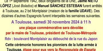 Jaime Nieto, el albaceteño de Madrigueras, será homenajeado en Toulouse por su lucha antifascista