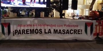 Concentración Albacete contra el genocidio del pueblo palestino