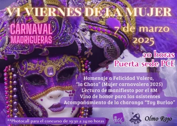 Cartel VI VIERNES DE LA MUJER DEL CARNAVAL DE MADRIGUERAS