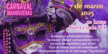 Cartel VI VIERNES DE LA MUJER DEL CARNAVAL DE MADRIGUERAS