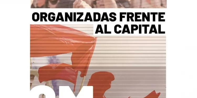 Cartel de la Juventud Comunista (UJCE) para el 8 M 2025