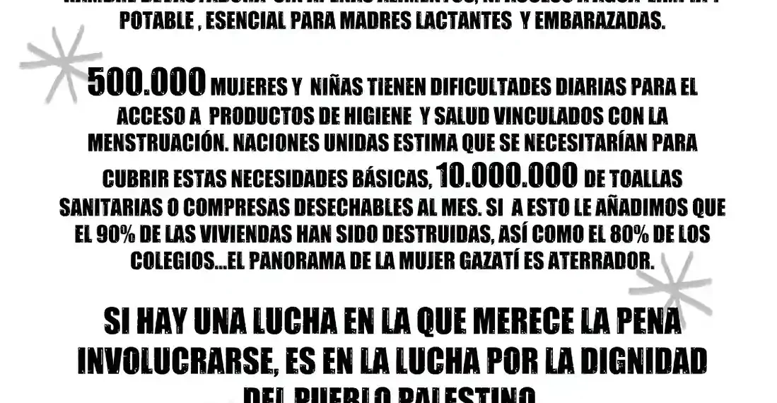 Cartel de Albacete con Palestina para el 8M