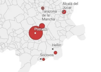 Mapa de Albacete con proyectos de macroganjas que podrían reactivarse