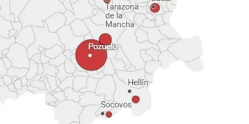 Mapa de Albacete con proyectos de macroganjas que podrían reactivarse