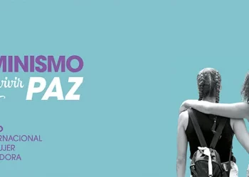 Cartel del PCE para el 8M del 2025 Feminismo para vivir en paz