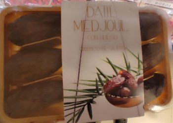 Dátiles vendidos por la cadena Consum en Albacete