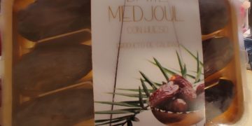 Dátiles vendidos por la cadena Consum en Albacete