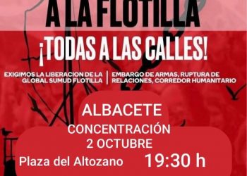 Albacete se moviliza tras el asalto a la Flotilla que llevaba ayuda humanitaria a Gaza