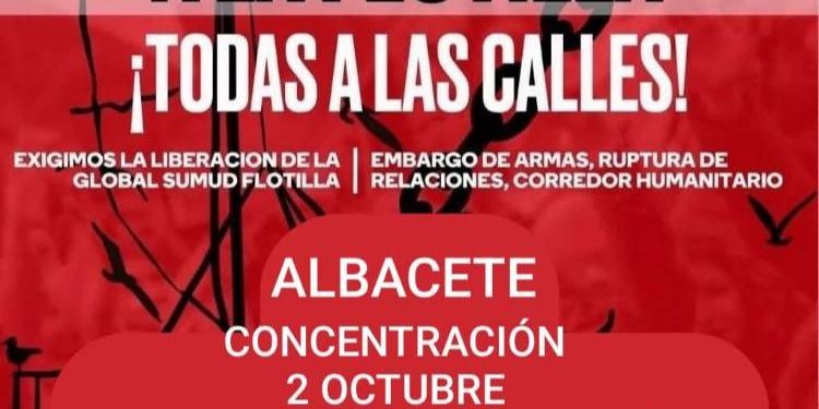 Albacete se moviliza tras el asalto a la Flotilla que llevaba ayuda humanitaria a Gaza