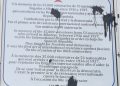 Placa en homenaje a las Brigadas Internacionales en Av. de la Estación, Albacete