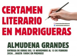 Certamen literario en Madrigueras Almudena Grandes