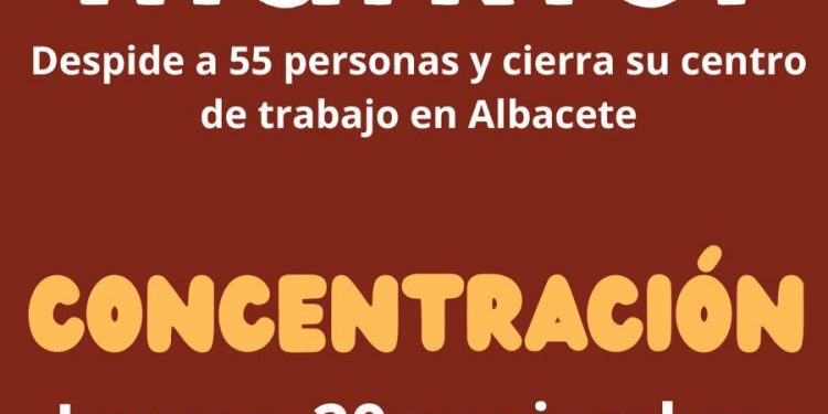 Los trabajadores de Marktel convocan una concentración contra el cierre del centro de Albacete