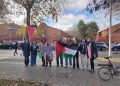 El IES Don Bosco acoge la última protesta docente por Palestina