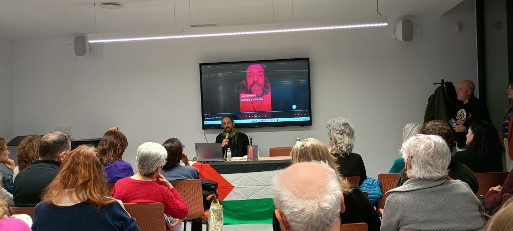 Juan_Bordera en una charla de Albacete con Palestina