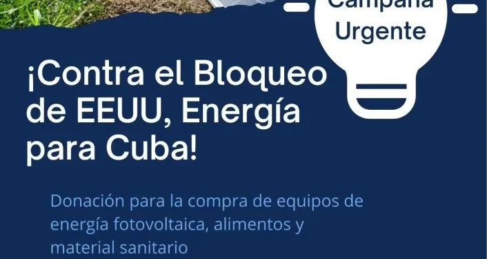 El Movimiento Estatal de Solidaridad con Cuba lanza una campaña urgente contra el recrudecimiento del bloqueo