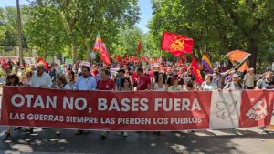 Movilización del PCE contra la OTAN y la militarización | Fuente: PCE