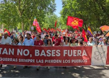 Movilización del PCE contra la OTAN y la militarización | Fuente: PCE