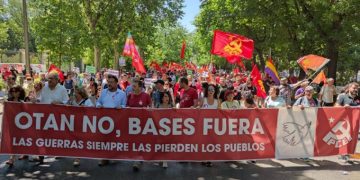 Movilización del PCE contra la OTAN y la militarización | Fuente: PCE