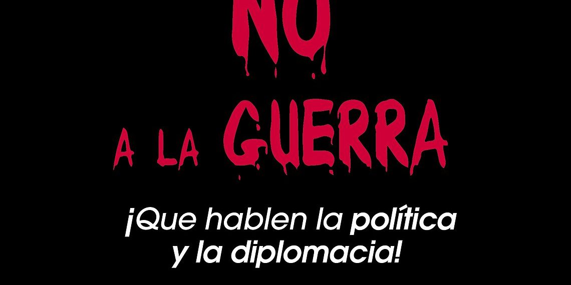 Cartel no a la guerra
