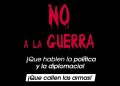 Cartel no a la guerra