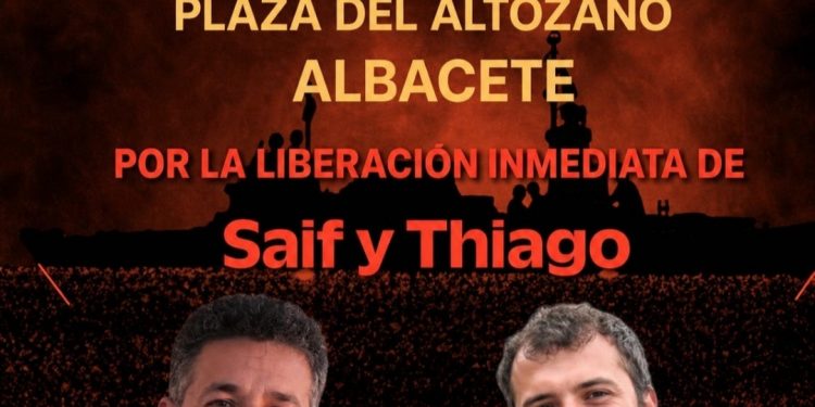 Albacete con Palestina convoca una protesta en el Altozano por la liberación de Saif y Thiago