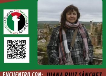 Juana Ruiz Sánchez analizará en Albacete la situación actual en Palestina
